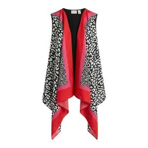 Chico's Women's L Career Office Artsy Modern Maximalist Leopard Print Vest Top